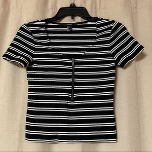 Forever 21 Stripped Women Shirt, Size M